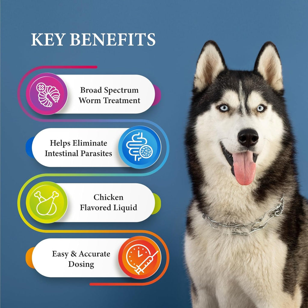 GiarCidia Broad-Spectrum Dewormer for Dogs – Roundworm, Hookworm & Whipworm
