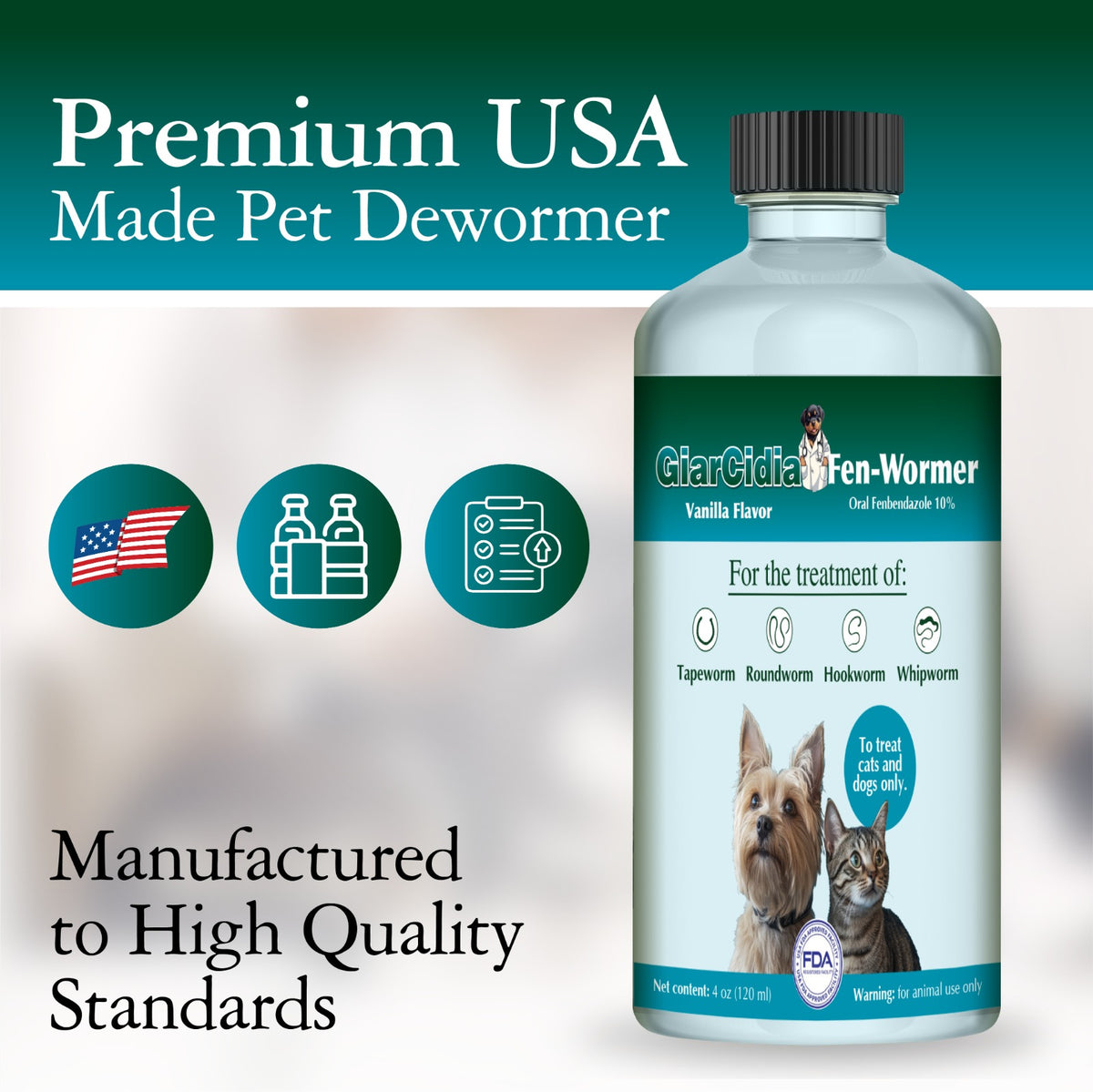 GiarCidia Fen-Wormer 2-Pack + Free Hip & Joint Chews