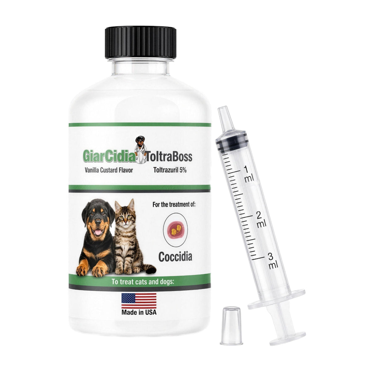 GiarCidia ToltraBoss 120 ml bottle with dosing syringe