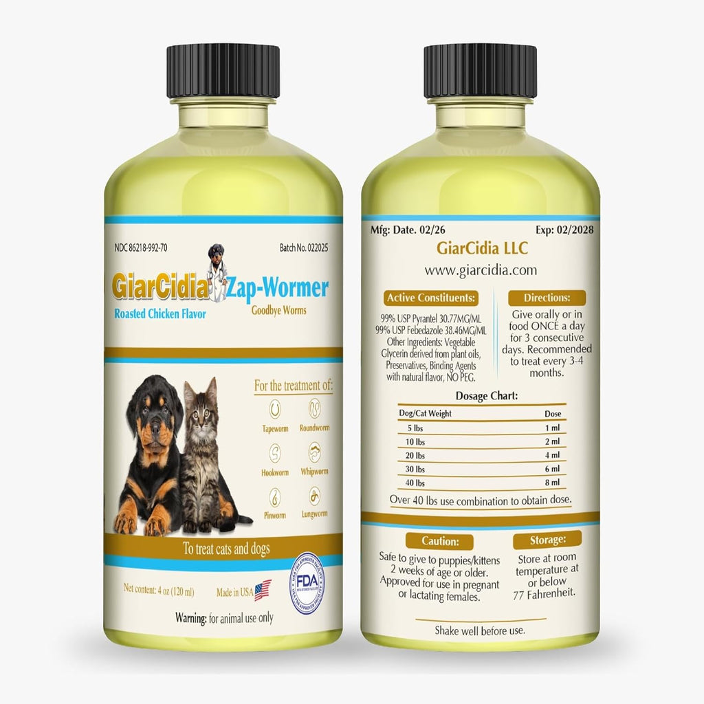 GiarCidia Zap-Wormer + ToltraBoss Bundle + Free Calming Chews